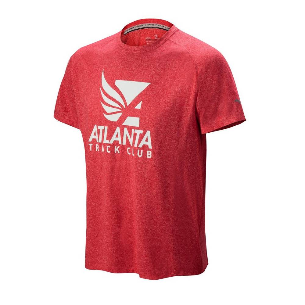 Panske Tričko Mizuno Atlanta Track Club Inspire 2.0 Červené Vypredaj VRGF87269